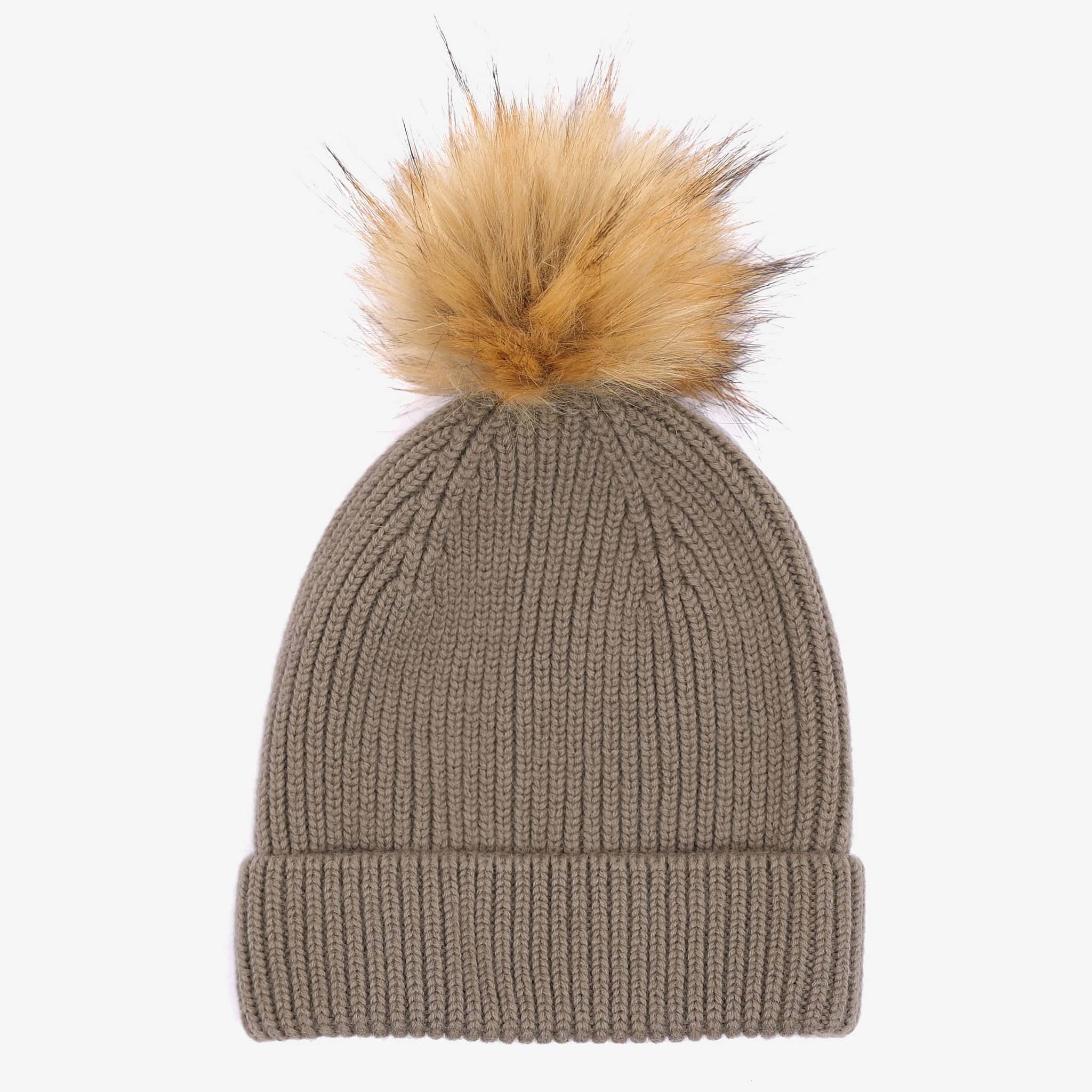 Vigur wool warm hat with pompom